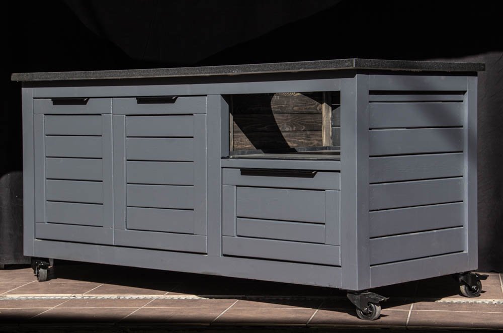 Kamado stalas "Solid Pine Pix7016" - Image 16