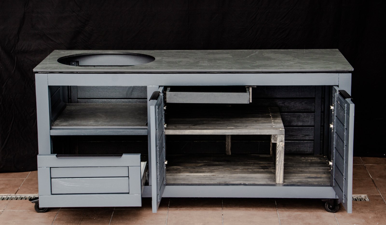 Kamado stalas "Solid Pine Pix7016" - Image 36