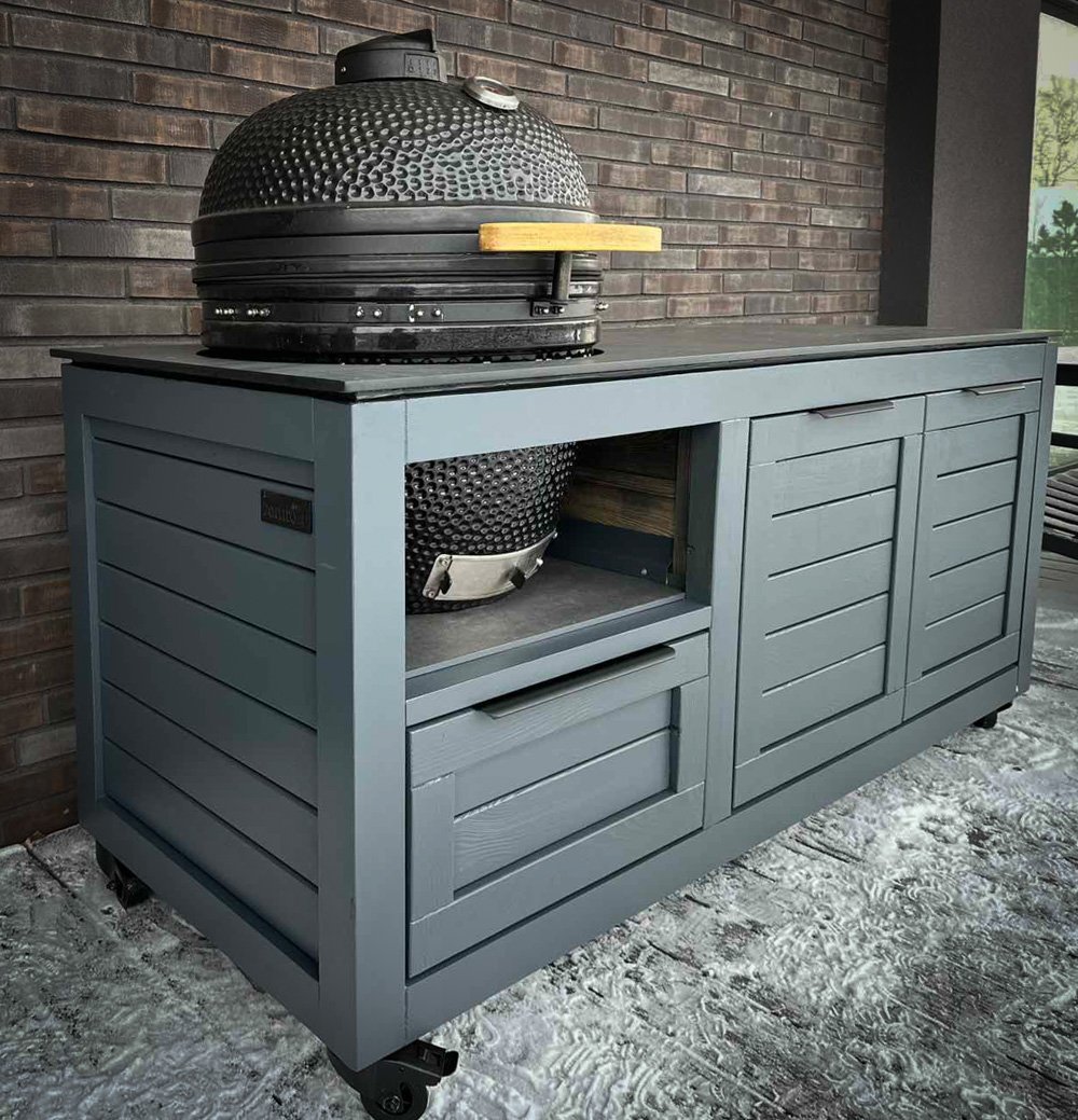 Kamado stalas "Solid Pine Pix7016" - Image 6
